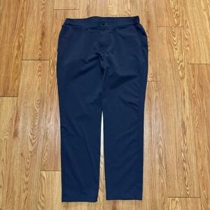 Public Rec Men's Pants Athleisure Gray Stretch Preppy Size 34x30 Actual 34x28.5